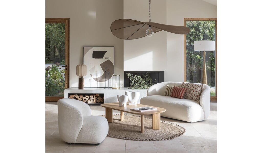 Canapé Lisette à bouclettes